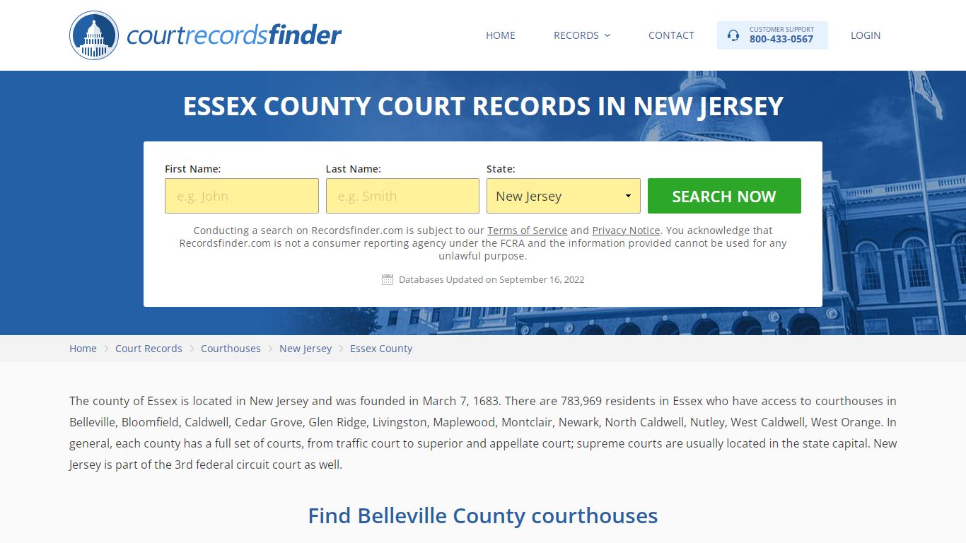 Essex County, NJ Court Records - Find Essex Courthouses